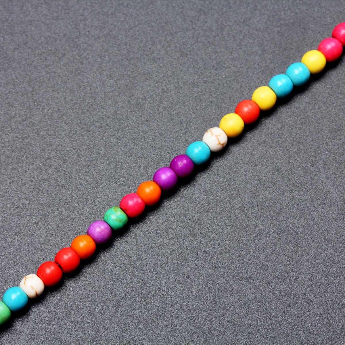 

1 нитка, свободные бусины, материал «сделай сам», брелок из натурального камня ручной работы, разные цвета, разные цвета, ожерелье, браслет, 4/6/8/10/12 мм, бирюзовые аксессуары 4mm