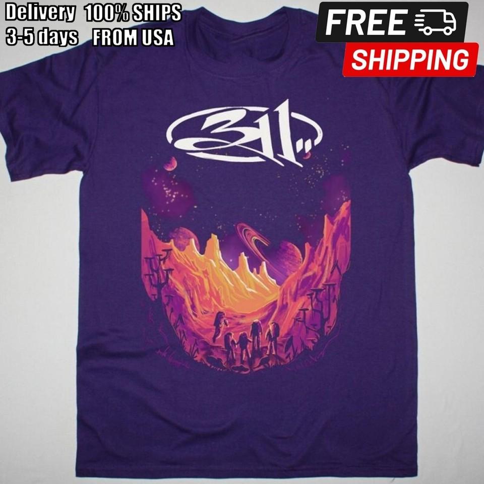 311 SPRING TOUR 2022 Cotton Purple All Size Unisex Band Shirt C313 Unisex T-Shirt XXL