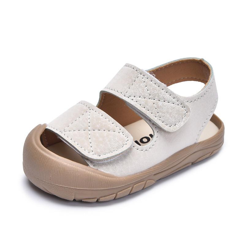 Anti-Collision Baby Shoes, Minimalist Girls' Closed-Toe Sandals, Walking Shoes, Infant Soft-Sole Summer Versatile Footwear.
