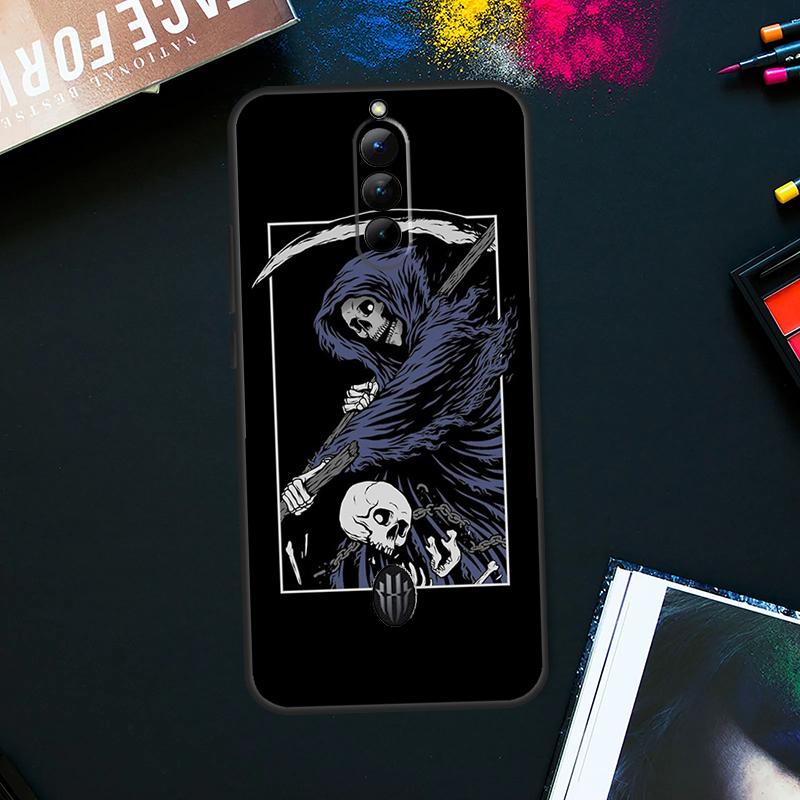Death Tarot Case For ZTE Nubia Red Magic 9 8 8S Pro Plus RedMagic 6 7 Pro 6S 7S Pro 5S 6R 5G Back Cover