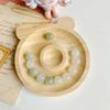 Natural Wooden Board Plate Beading Tray Jewelry Measuring Tools Craft Gift Bracelet Stand Store Display Plate for Table