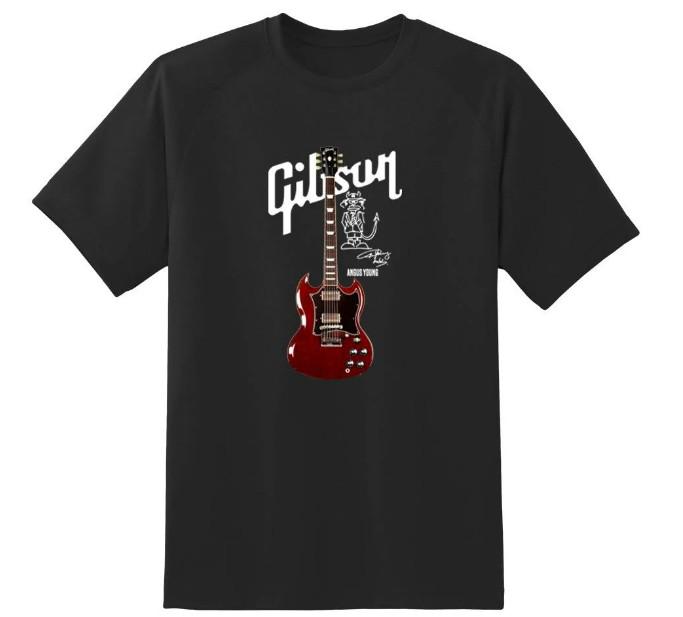 Gibson Les Paul Guitar T Shirt Black Cotton All Sizes S-5XL Unisex T-Shirt