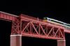 TOMIX N Gauge Upper Deck Truss Bridge S280 Red 2 Brick 3266 Model Train Supplies Single-Track (F) (with Piers)