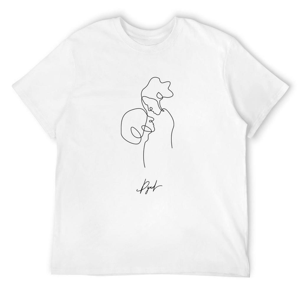 Dyad: Continuous Line Illustration T-Shirt sports fans graphic shirts summer tops graphics mens graphic t-shirts big and tall