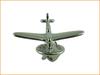 Pin Badge, Pins, Lapel Pin, Brooch, Airplane, Fighter, Aircraft, Propeller Plane, Paper Airplane, Vehicle, A, Silver