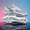 Small Size Soccer Shoes AG Long Spikes Broken Nails for Boys and Girls Children and Adolescents Students Professional Competition Training Sneakers