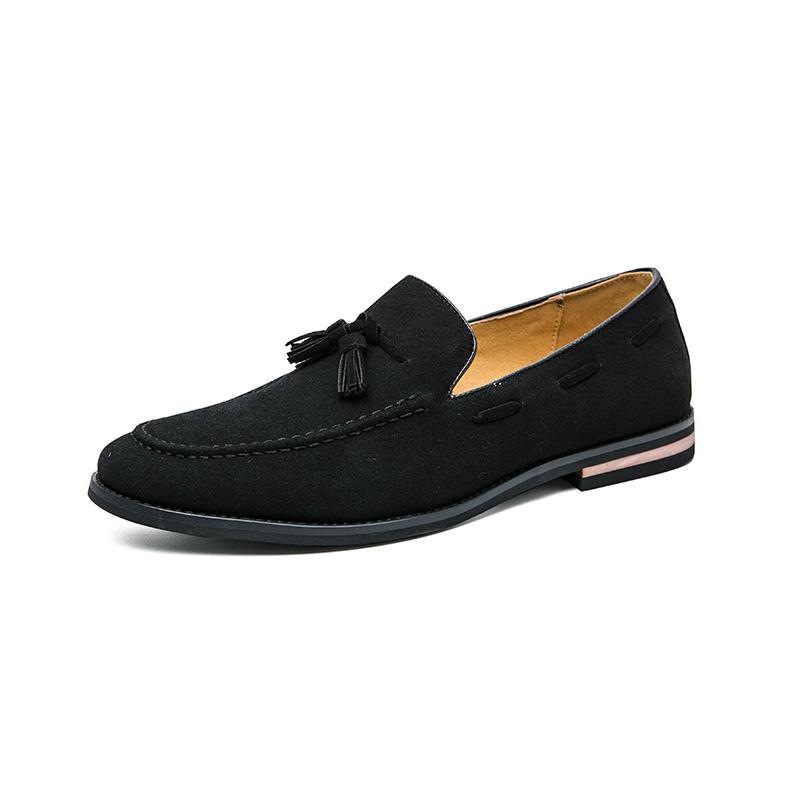 Fashion Brand Big Size Cow Suede Leather Men Flats 2025 New Men Casual Shoes High Quality Men Loafers Moccasin Driving Shoes