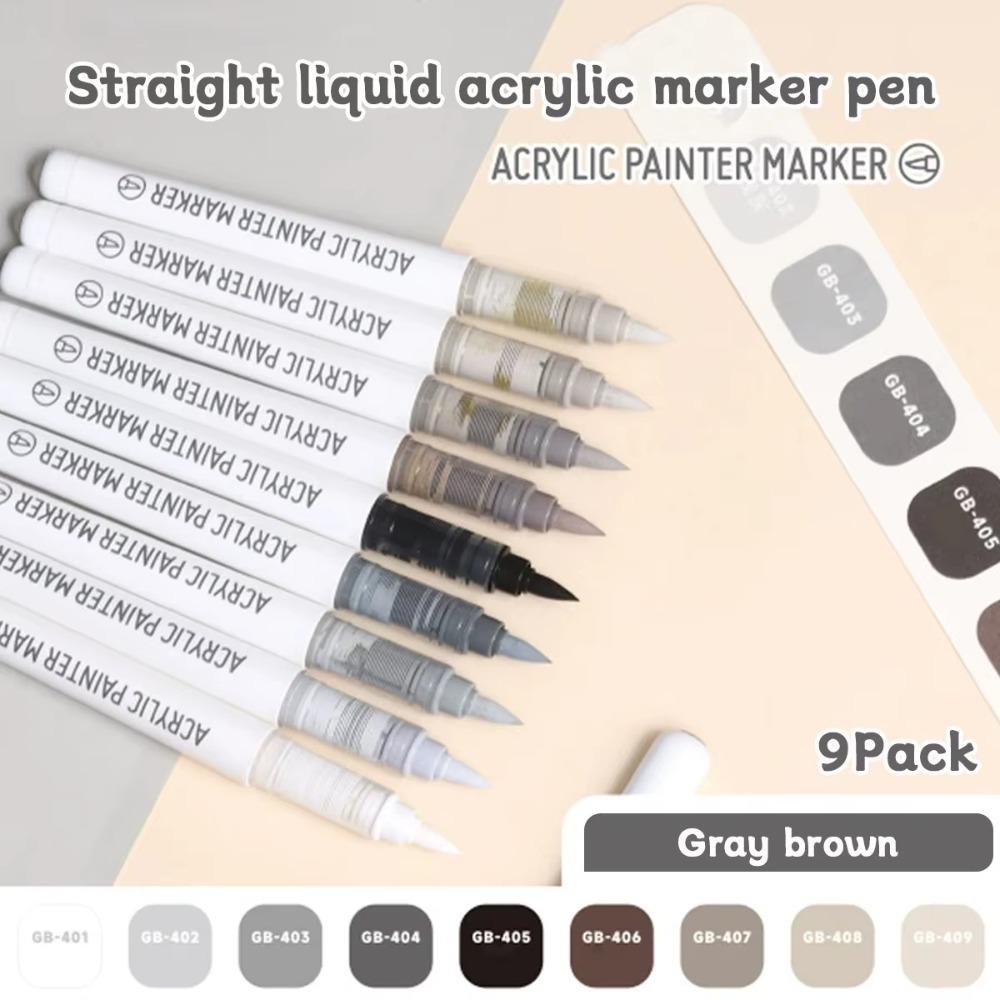 Szybkoschnący Pisak Płynny Prosty Miękka Końcówka Pisak Kolorowy Przenośny Pisak Artystyczny Akwarelowy Malowanie