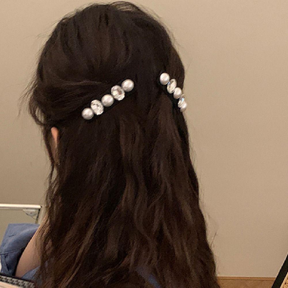 

Женский головной убор для девочек Головной убор Аксессуары для волос Алмазная заколка Боковая заколка Корейский стиль Заколка для волос