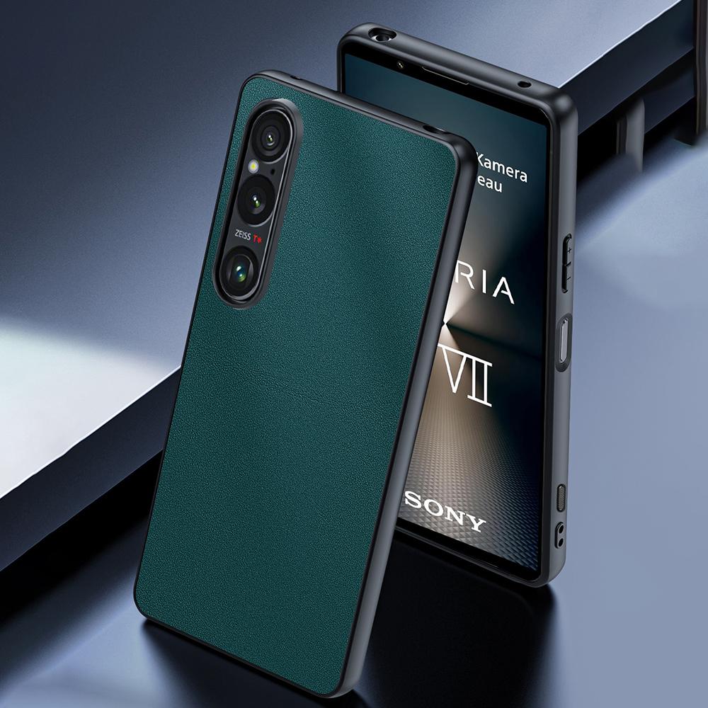 For Sony Xperia 1 VII Case PU Leather Coated PC + TPU Anti-Drop Phone Cover