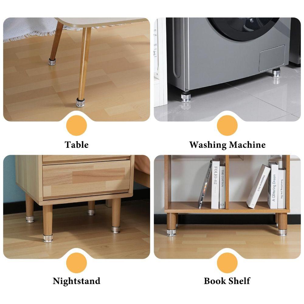 Anti Slip Furniture Risers Sturdy Adjustable Risers Sofa Table Heightening Pad  Home Use