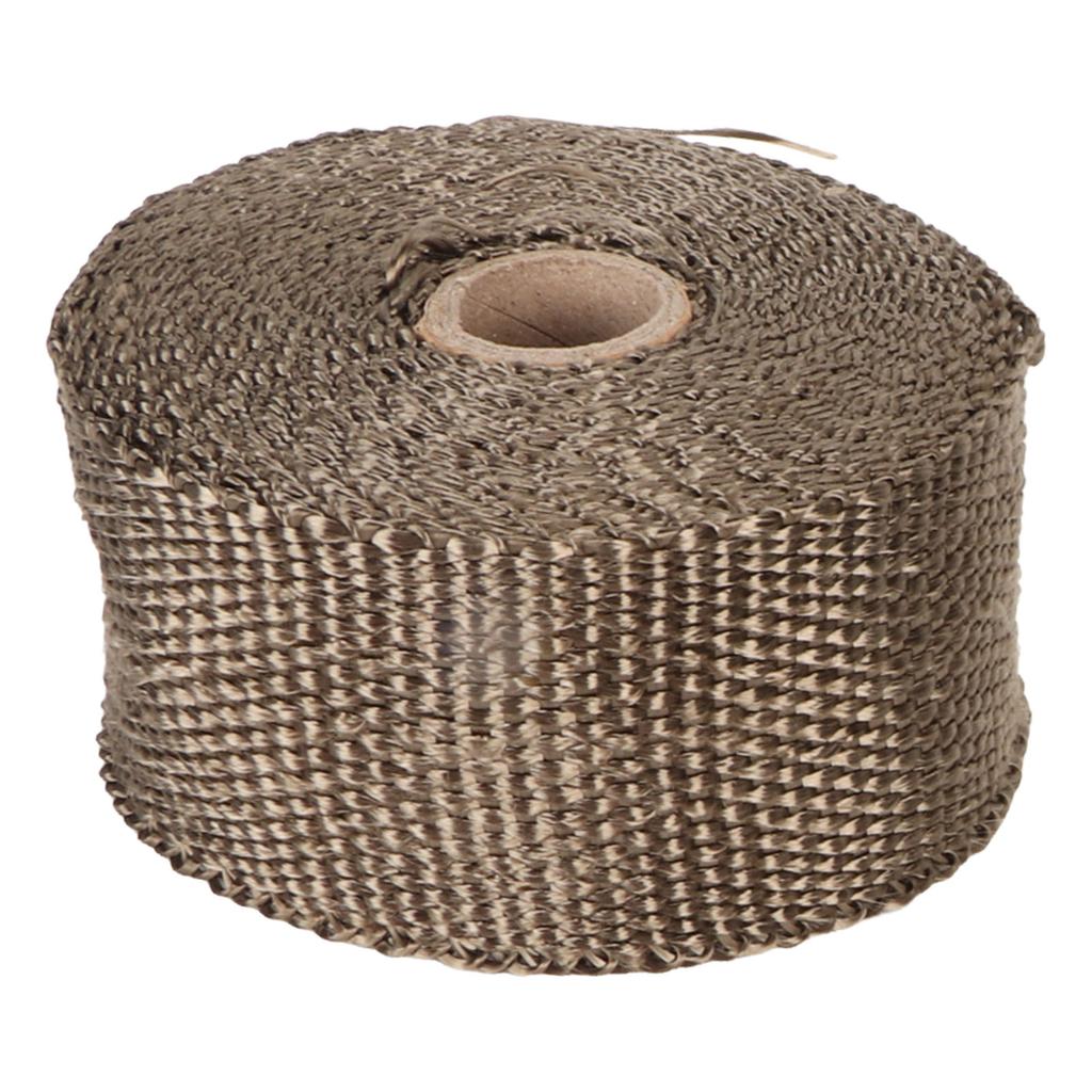 Fireproof Pipe Wrap Pipe Insulation Webbing Anti Scald Chimney Protective Wrap with 2 Clips for Furnace Tube Motorcycle