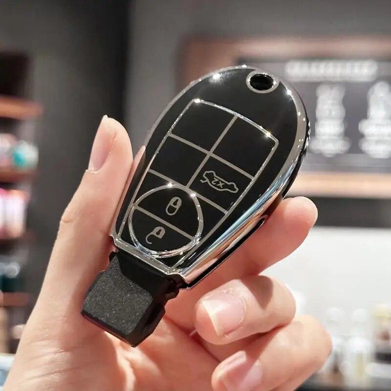 

Чехол-брелок для Dodge Ram 1500 Challenger Charger Durango Grand Caravan Journey Chrysler 300 Town Country для Jeep Keyless Ent