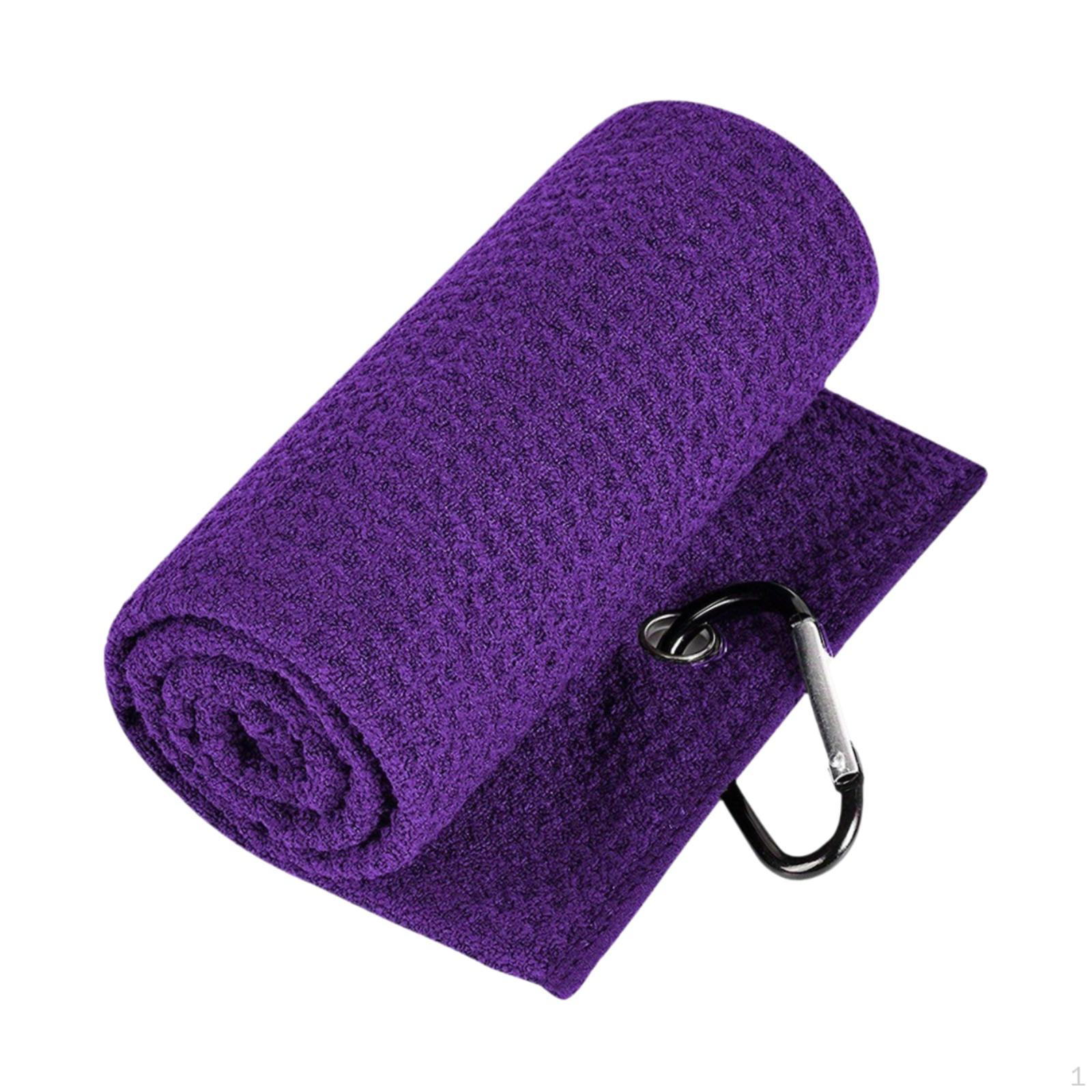 

Компактное полотенце для гольфа с держателем для энтузиастов фиолетовый