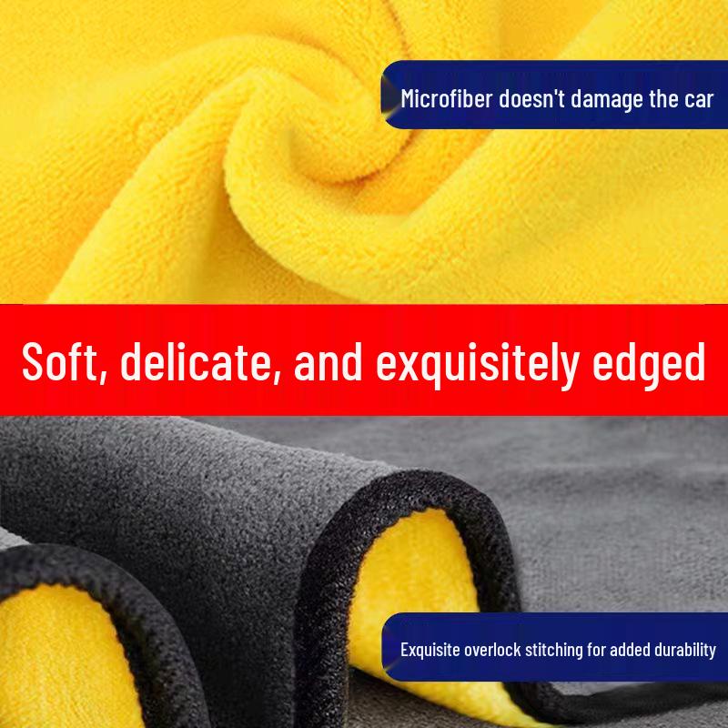 Thickened Absorbent Car Wash Towel - Gentle Chamois Cloth for Dusters and Tools Set