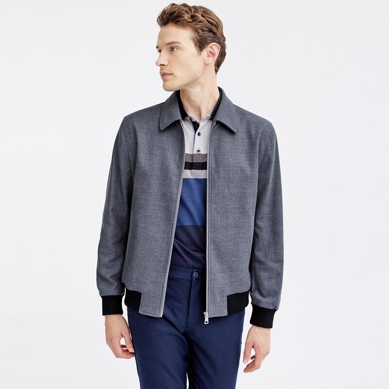 Seven Wolves Herren Karo Business Casual Jacke