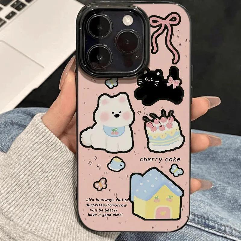 West Highland Cat for Apple 15/16plus Mobile Phone Case for IPhone13/14 Anti-fall Cartoon Jelly Case X