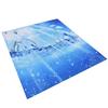 Shower Curtain Polyester Fiber Waterproof Colorful Printing with 12pcs Hook for Home Bathroom