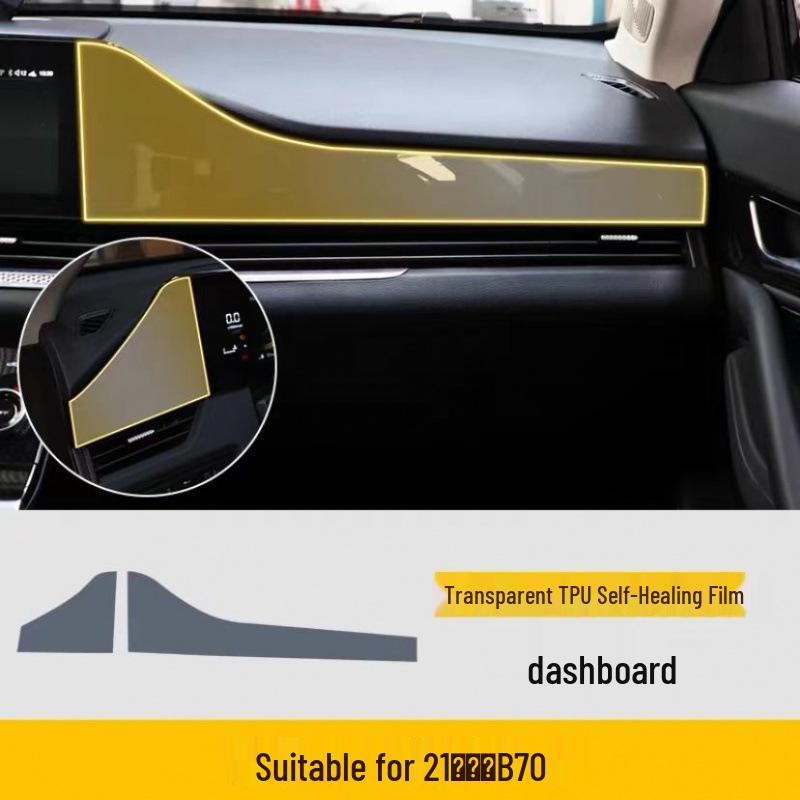 21-25 Model B70 Screen Center Console Trim Film - Transparent Car Interior Protector