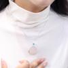 S925 Sterling Silver Maitreya Buddha Pendant Necklace - Laughing Buddha Collarbone Chain, Women's Versatile Chinese Style.