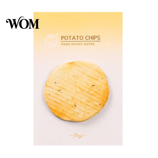 Unique Stick Notes Note Pads, Funny Toast Bread Cookie Cheese Design Cute Notepad, 30 Pad Sheets/Pad Self Memo for Home Office Notebook Bookmarks