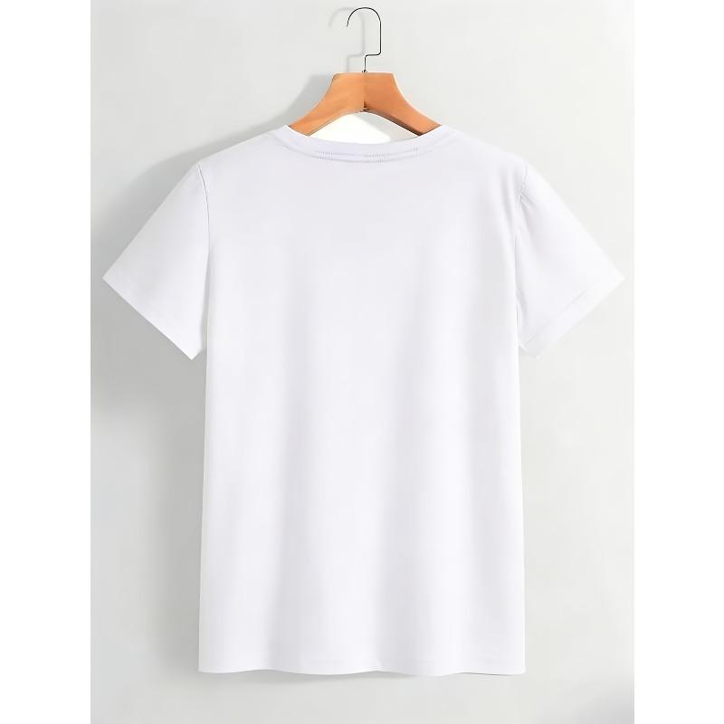 European Size Men'S Fashion Trendy Round Neck T-Shirt, Versatile Short Sleeve, Travel/Summer/Beach, Fitness/Running/Training, Annual Hot Short Sleeve