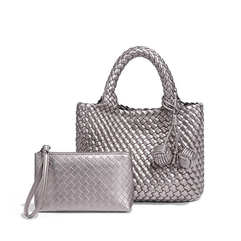 Handgewebter Gemüsekorb Damen Tasche Neue Lässige Umhängetasche Handtasche Modische Vielseitige Handtasche Tote Bag