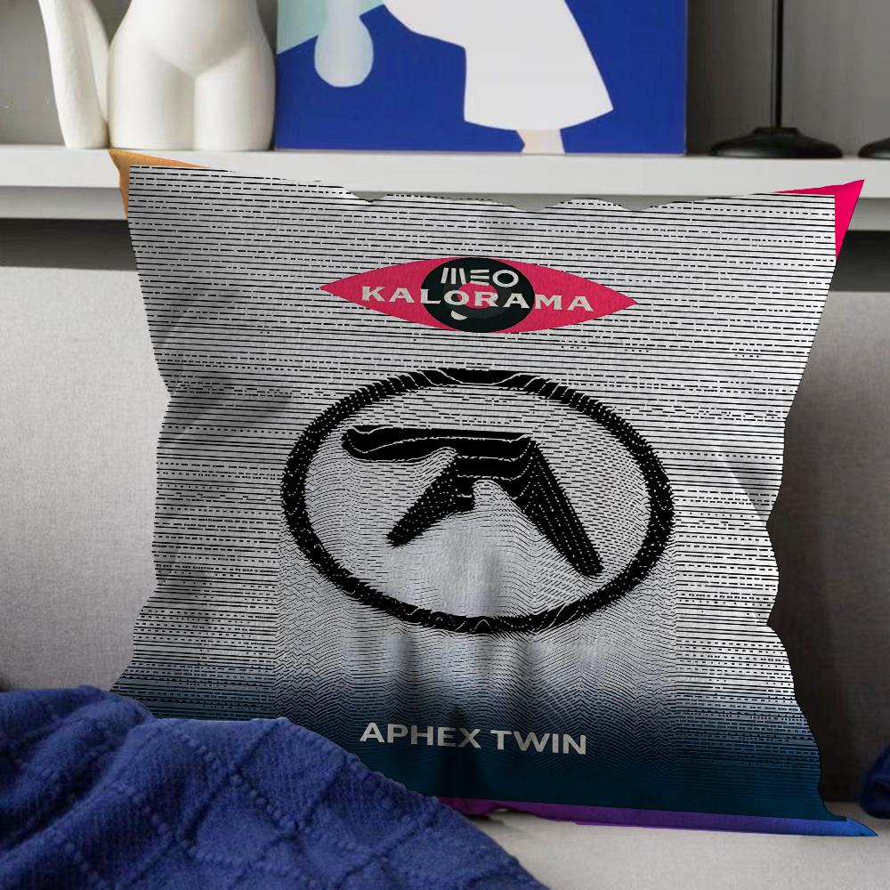 Aphex Twin DJ Pillow Cover Sofa Cushion Cover Home Room Decoration Children Gift