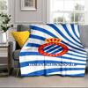 Real Sociedad Crest Design Portable Blanket/Soft Blanket Bedding Blanket Suitable for Travel Camping Living Rooms Offices Sofas Fan Gifts