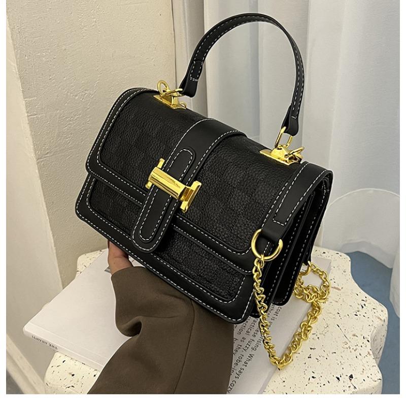 

Новая женская сумка через плечо, сумка-мессенджер, модная женская сумка, персонализированная ретро-портативная сумочка с темпераментом чёрный