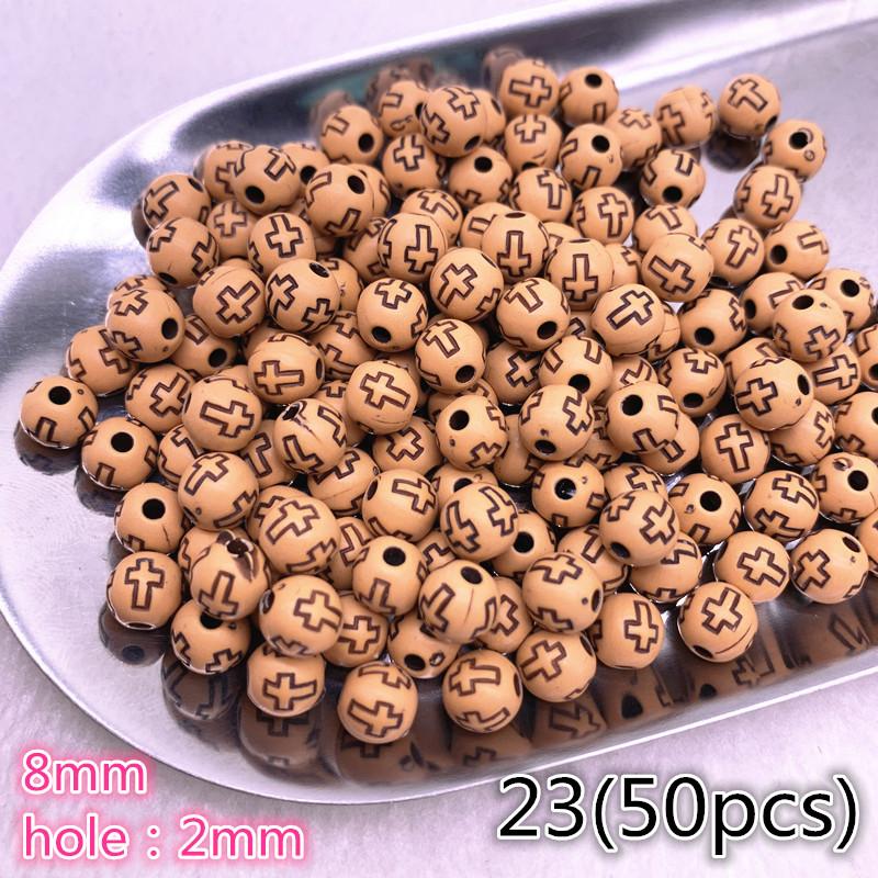 10-100pcs Imitation Retro Acrylic Beads for Jewelry Making DIY Children Handmade Bracelets Necklace
