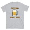Funny Social Distancing Beer Virtual Happy Hour Short-Sleeve Unisex T-Shirt