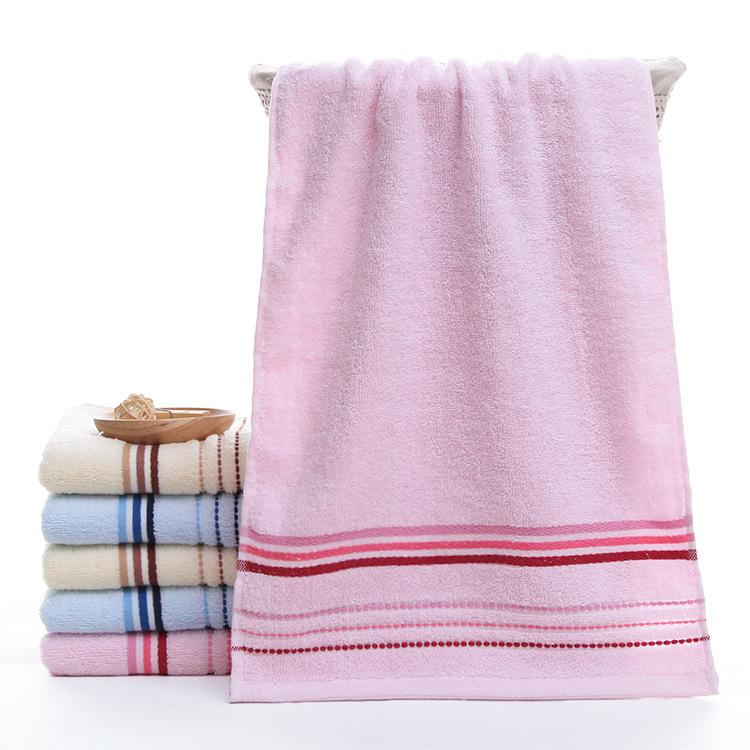 1 PC Cotton Towel Soft Absorbent Thickened Household Polyester Cotton Face Towel Cotton Towel Comfortable Textile Towels for The Home