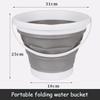 10L Collapsible Silicone Bucket - Portable, Space-Saving & Durable Design | Easy to Clean & Store | Perfect for Car Washing