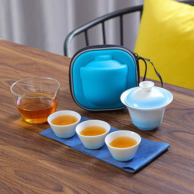 Nordic Portable Ceramic Kung Fu Tea Set