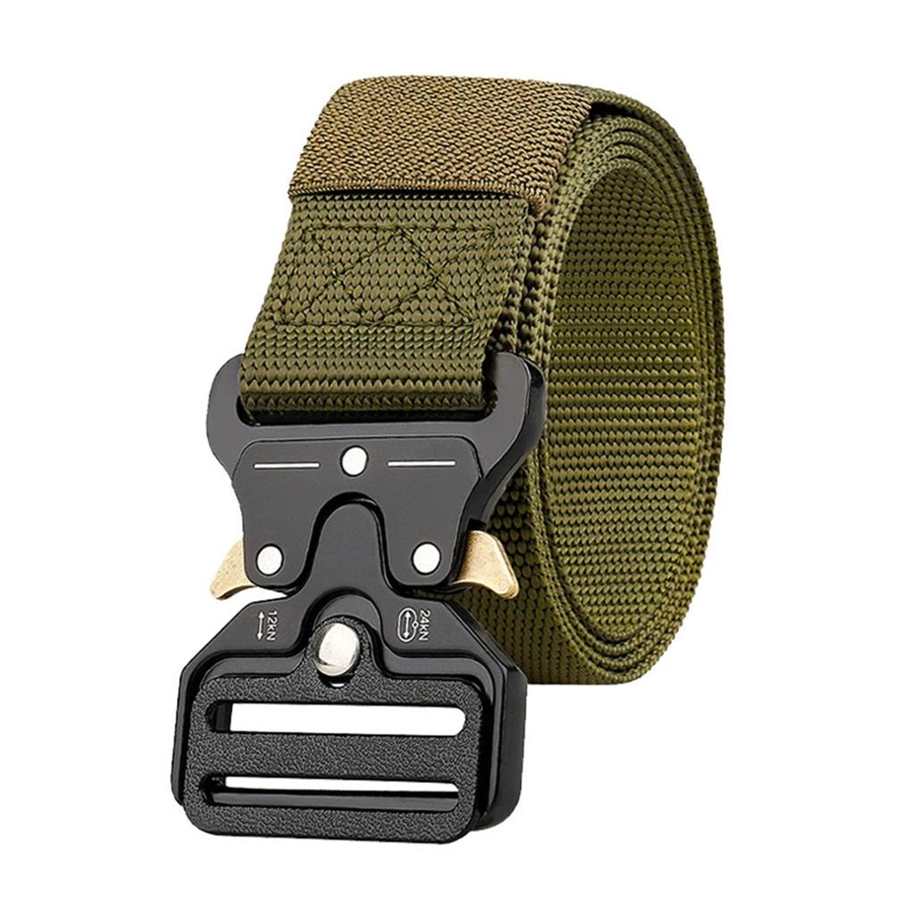 Special Forces Belt – Alloy Buckle Outdoor Nylon Automatic Buckle Belt, Men’s Casual Military Training and EDC Canvas Belt