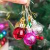 3cm Christmas Balls Gifts Xmas Tree Decorations Gift Hanging Pendants Bauble Party Wedding Plastic Ornament Balls Kids Toys