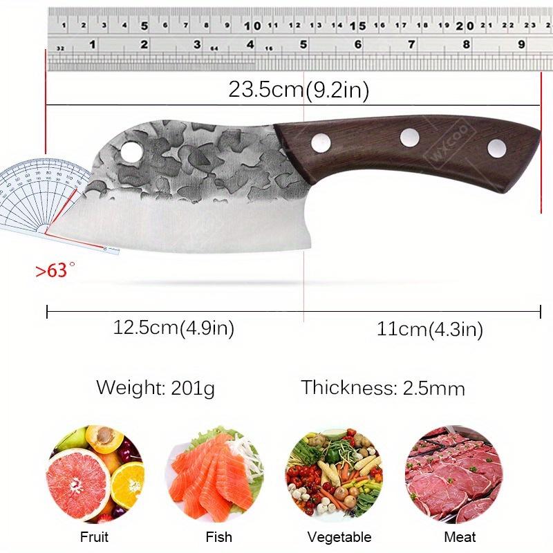 Cooking Knife Kitchen Knife Handmade Forged Chef Butcher Knife Stainless Steel Meat Cleaver Vegetable Fruit Knife