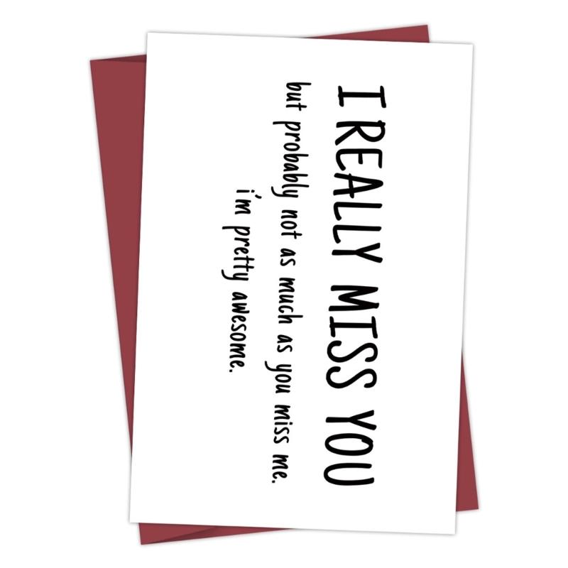 Vtipný text Narozeninová přáníčka Elegantní obálka Karta s texturou kartonu Vhodné pro večírky a oslavy