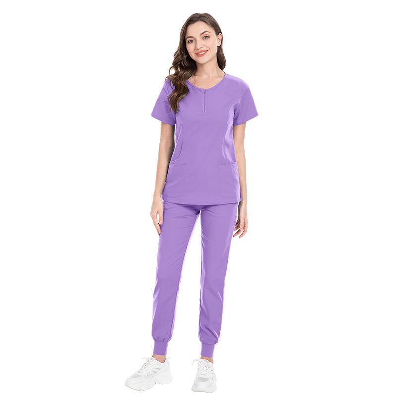 Women's Surgical Suit - Quick Dry, Elastic Hand Wash Set for Hospital Nurses and Dental Professionals