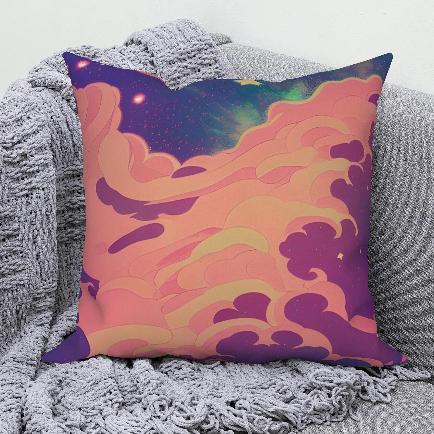 

Декоративная подушка, чехол для дивана, домашний декор, звездное украшение, космическая Вселенная, звезды, художественная подушка 40x40cm