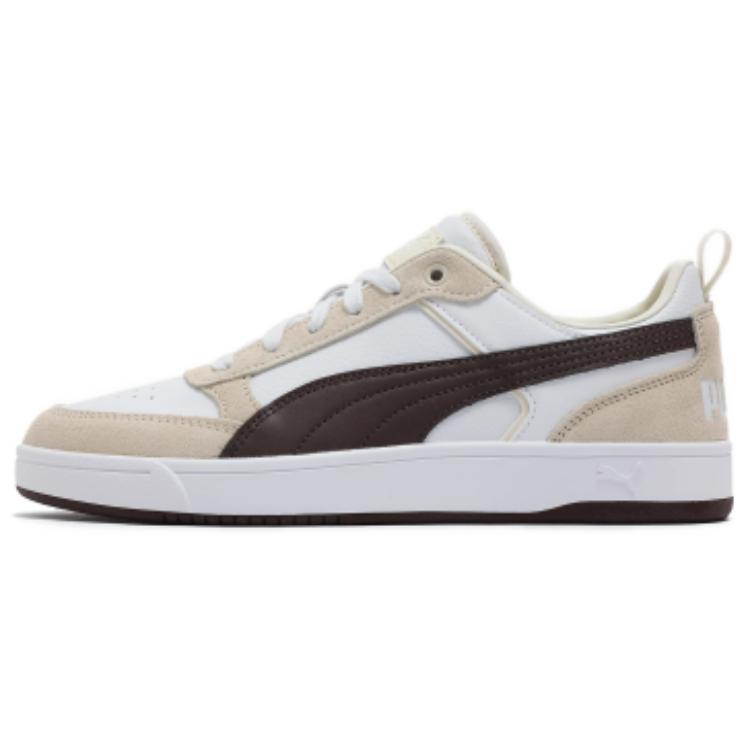 Puma Dribble Comfortable Versatile Low-Top Sneakers Unisex Sneakers White Brown 401057-05