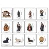 12x Christmas Nativity Figurines Decorations Ornament Miniature Resin Collectable Holy