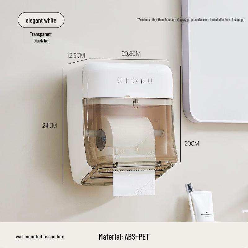 Wall-Mounted Waterproof Multi-functional Tissue Box