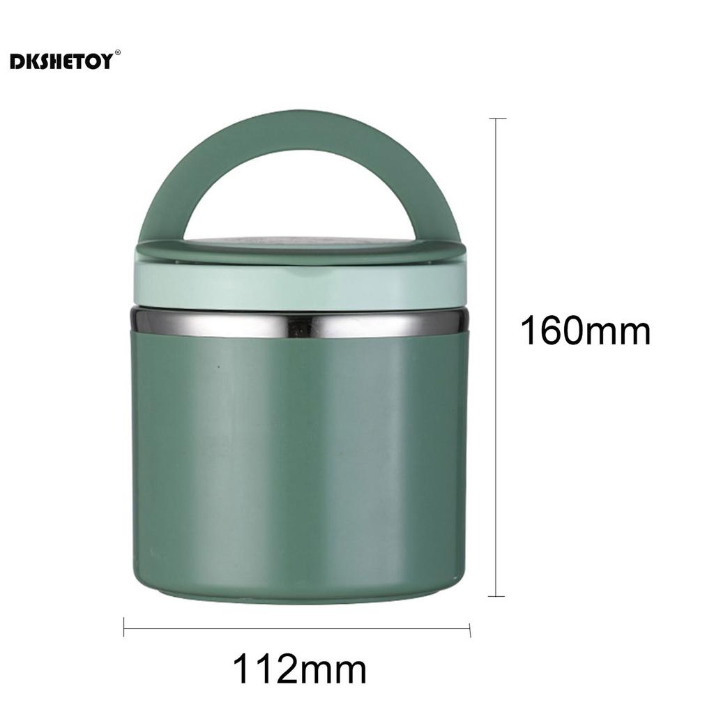 630ml Lunch Box Leak-Proof Insulated Lunch Box Large Capacity Food Thermal Jar Soup Containers for Office Food Storage Box