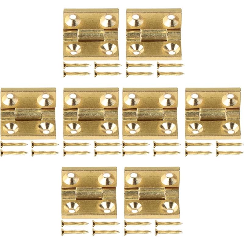 Mini Bisagras Metálicas Tamaño Pequeño Sin Complicaciones Montajes Fáciles Bisagras para Joyeros Fáciles de Usar para Proyectos de Manualidades y Fabricación de Cajas DIY