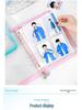 A5 Transparent PVC Ring Binder Notebook Planner, 6-Hole Photo Album with Removable Cover (A6 Compatible)
