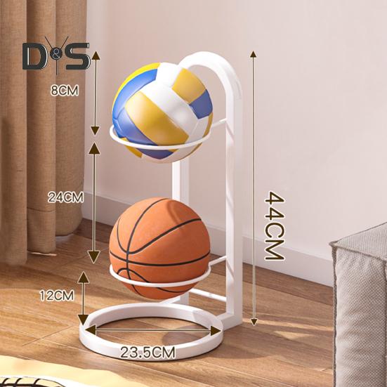 Basketbollsförvaringsställ Vertikalt bollställ Bollförvaringshållare Organizer Platssparande displayställ för volleyboll fotboll fotboll