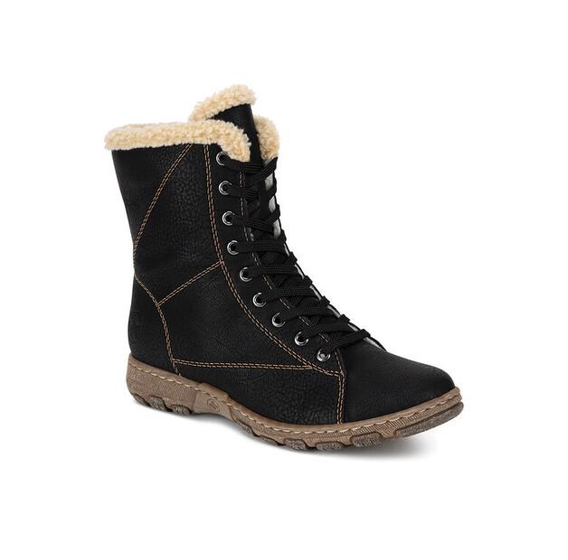 Rieker Z0102-00 Black Ankle Boots