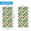 Green Clover Shamrocks St.Patrick's Day Bandana Neck Cover Wrap Ride Motorcycle Mask Scarf Unisex Warm Headwear Tube Balaclava